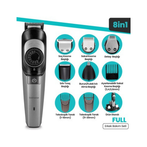 ERKEK BAKIM SETİ FULL GM-8125 GOLDMASTER